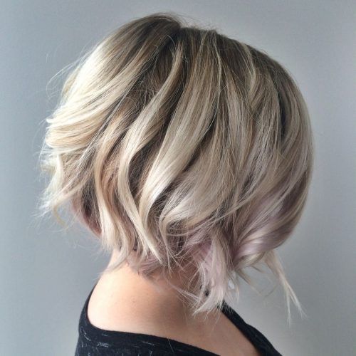 Curly Caramel Blonde Bob Hairstyles (Photo 17 of 20)