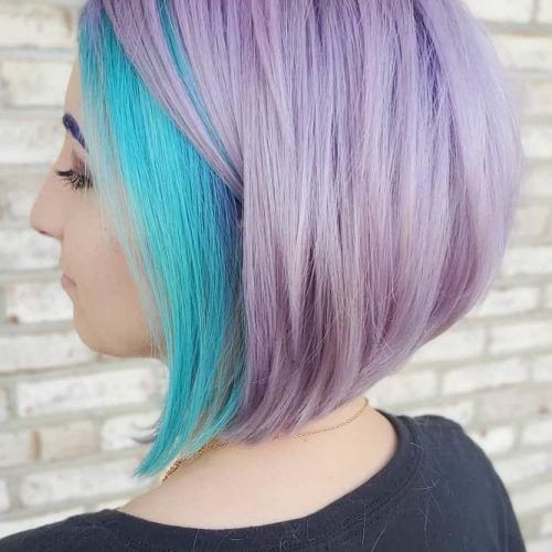 Edgy Lavender Short Hairstyles With Aqua Tones (Photo 1 of 20)