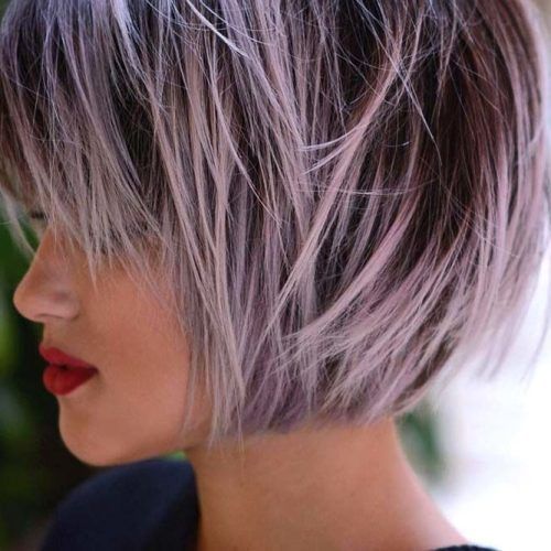 Short Hair Hairstyles With Blueberry Balayage (Photo 7 of 20)