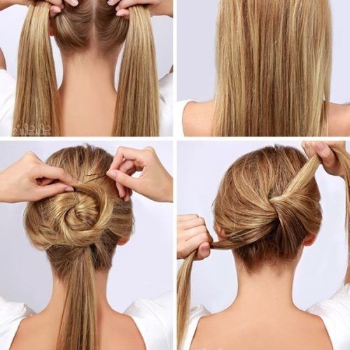 Easy Updo Hairstyles For Medium Hair To Do Yourself (Photo 12 of 15)