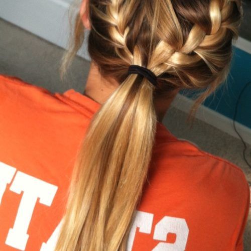 Trendy Ponytail Hairstyles With French Plait (Photo 2 of 20)