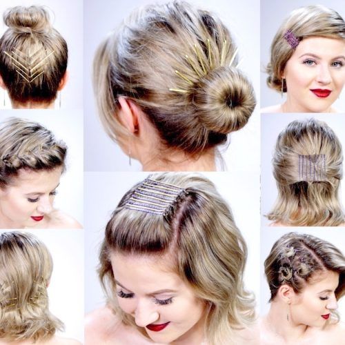 Super Easy Updos For Short Hair (Photo 1 of 15)
