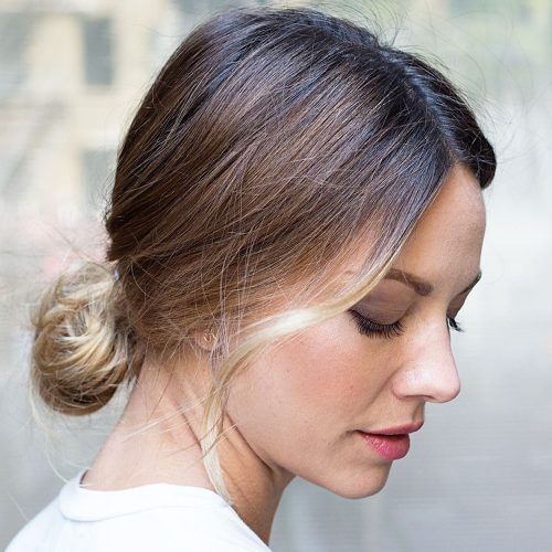 Sexy Low Bun Hairstyles With Side Sweep (Photo 12 of 20)