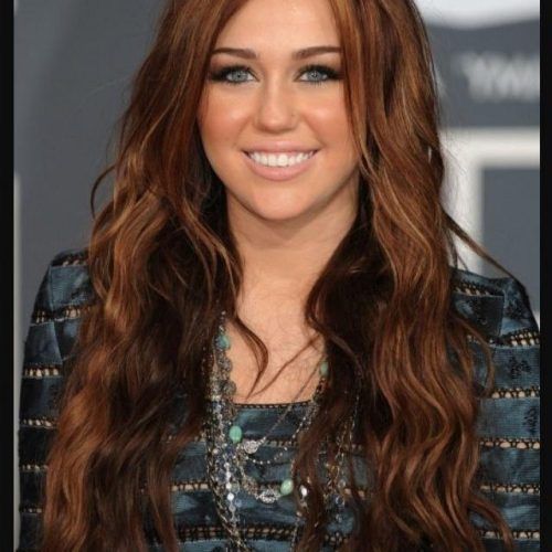 Miley Cyrus Long Hairstyles (Photo 2 of 15)