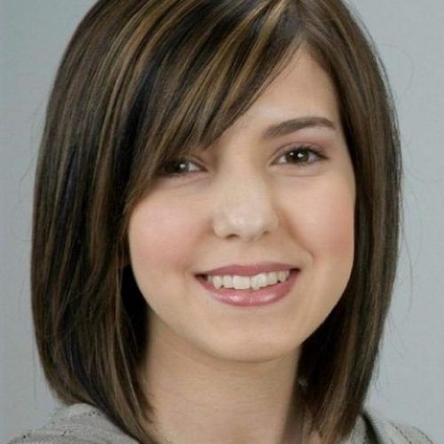Short Haircuts With Bangs For Round Faces (Photo 12 of 20)