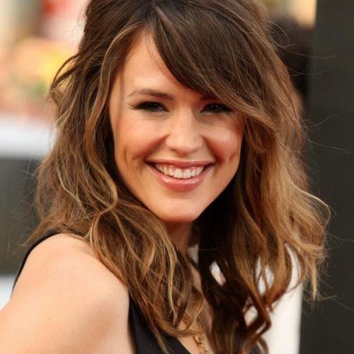 Layered Long Hairstyles With Side Bangs (Photo 13 of 15)