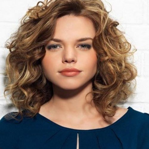 Short Haircuts For Curly Hair And Round Face (Photo 7 of 20)
