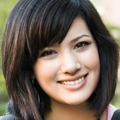 Short Haircuts For Thick Hair With Bangs (Photo 17 of 20)
