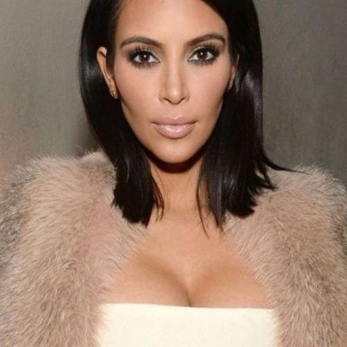 Long Bob Hairstyles Kim Kardashian (Photo 11 of 15)