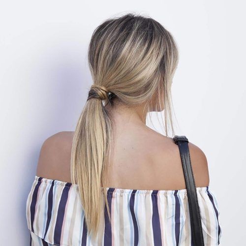 Long Messy Pony With Braid (Photo 20 of 20)