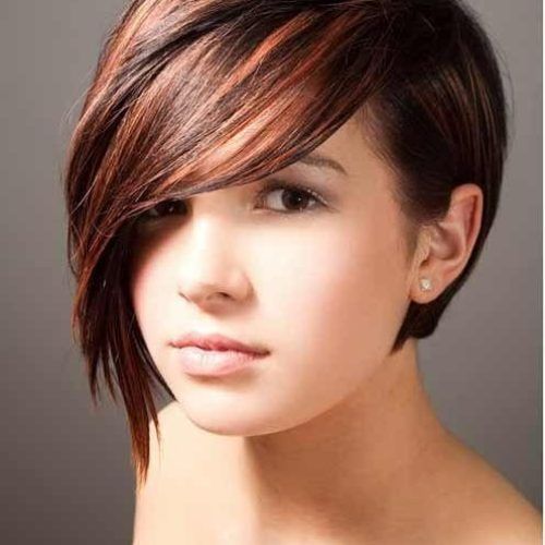 Short Haircuts With Bangs For Round Faces (Photo 6 of 20)
