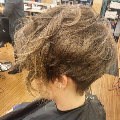 Messy Highlighted Pixie Haircuts With Long Side Bangs (Photo 11 of 20)