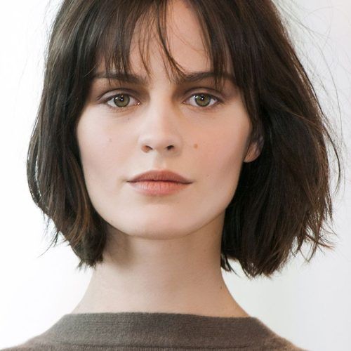Nape-Length Brown Bob Hairstyles With Messy Curls (Photo 18 of 20)