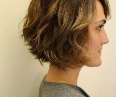 20 Photos Nape-length Brown Bob Hairstyles with Messy Curls