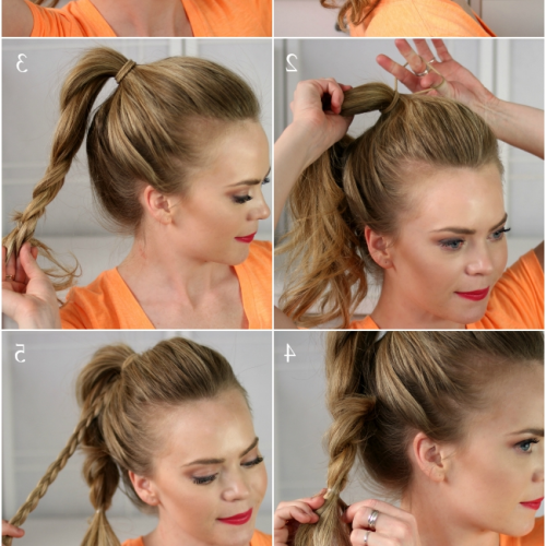 Bouffant And Braid Ponytail Hairstyles (Photo 10 of 20)