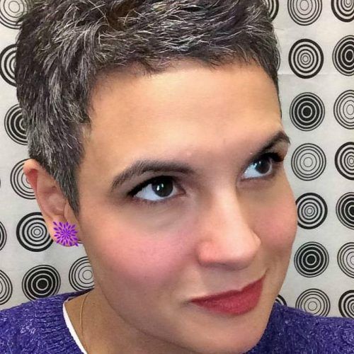 Short Pixie Haircuts For Gray Hair (Photo 14 of 20)