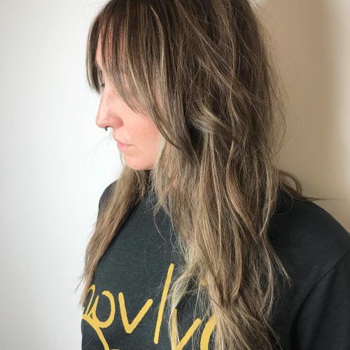 Natural Layers And Ombre Highlights Long Shag Hairstyles (Photo 10 of 20)