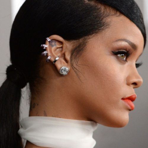 Side-Pony Hairstyles With Swooping Bangs (Photo 9 of 20)