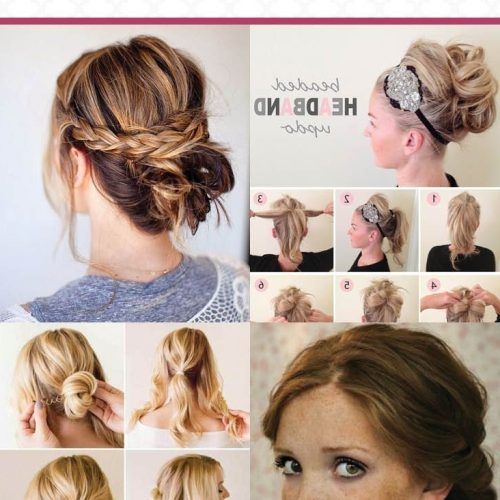 Cute Updo Hairstyles For Medium Hair (Photo 7 of 15)