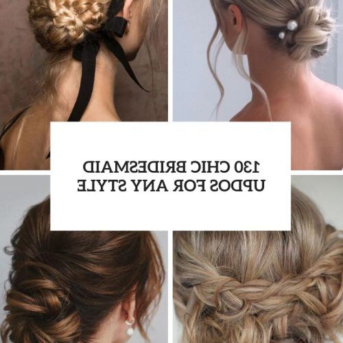 Bridesmaid’s Updo For Long Hair (Photo 6 of 15)