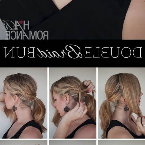 Messy Double Braid Ponytail Hairstyles (Photo 18 of 20)