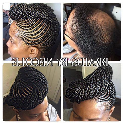 Braided Hairstyles Cover Bald Edges (Photo 14 of 15)