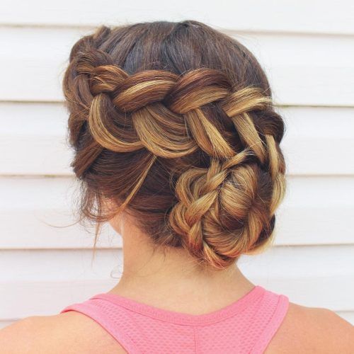 Side Bun Twined Prom Hairstyles With A Braid (Photo 1 of 20)
