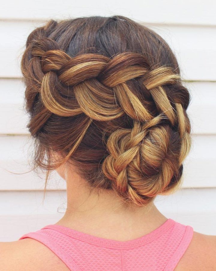 20 Collection of Side Bun Twined Prom Hairstyles with a Braid
