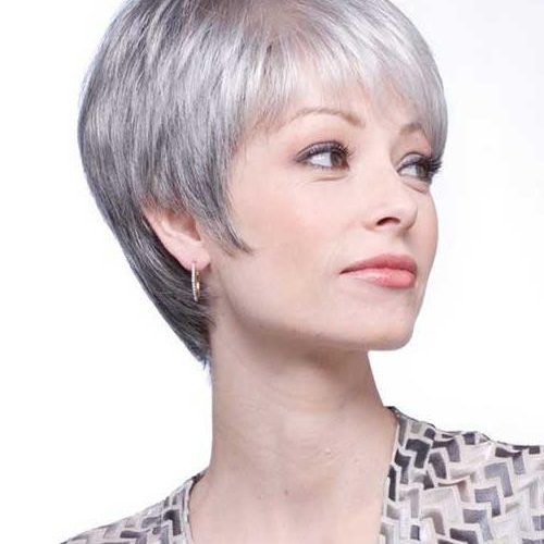 Short Haircuts For Women With Grey Hair (Photo 6 of 20)