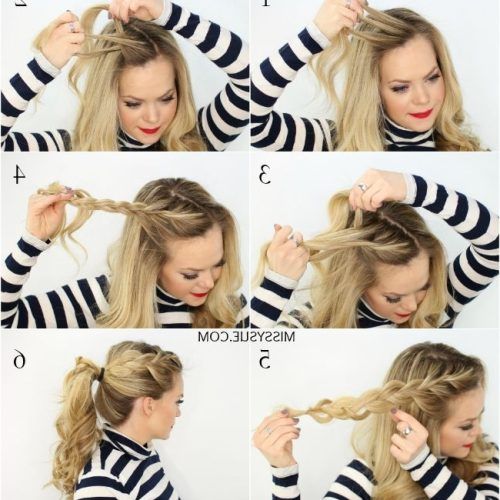 Side Braid Hairstyles For Curly Ponytail (Photo 9 of 20)