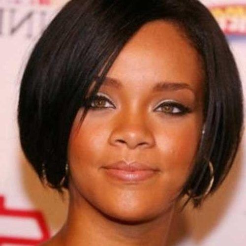 Rihanna Shoulder Length Bob Hairstyles (Photo 10 of 15)