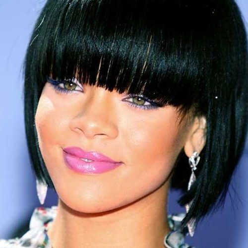 Rihanna Bob Hairstyles (Photo 7 of 15)