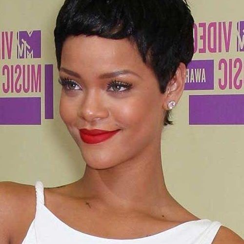 Rihanna Pixie Haircuts (Photo 16 of 20)
