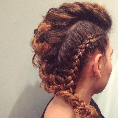 Messy Braided Faux Hawk Hairstyles (Photo 15 of 20)