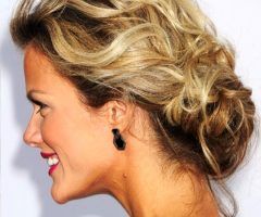 15 Best Collection of Loose Updo Hairstyles for Medium Length Hair