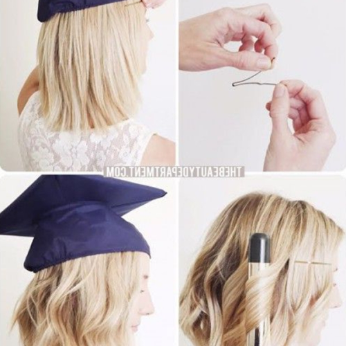 Short Hairstyles With Graduation Cap (Photo 12 of 15)