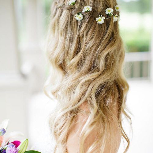 Bohemian Curls Bridal Hairstyles With Floral Clip (Photo 9 of 20)