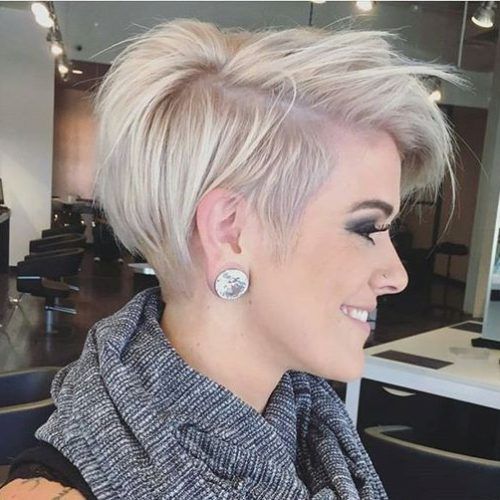 Side-Swept Long Layered Pixie Hairstyles (Photo 8 of 20)