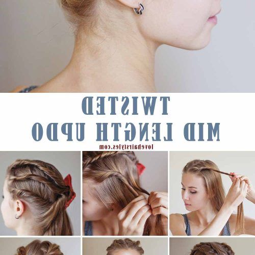 Twisted Buns Hairstyles For Your Medium Hair (Photo 3 of 20)