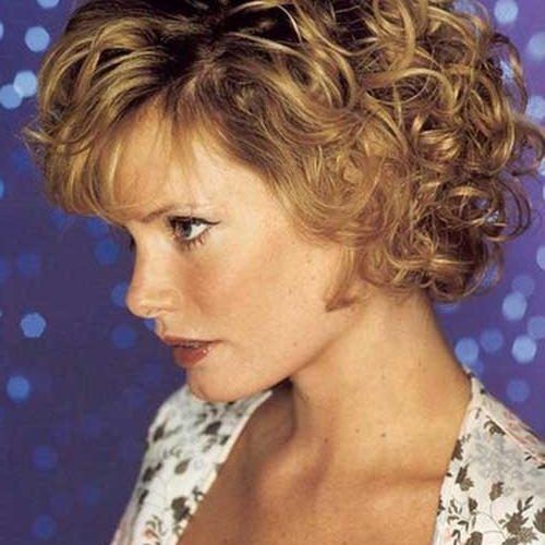 Short Haircuts For Women Over 40 With Curly Hair (Photo 1 of 15)