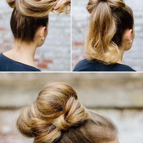 Twisted Buns Hairstyles For Your Medium Hair (Photo 18 of 20)