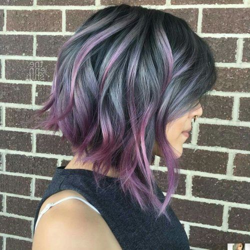 Lavender Balayage For Short A-Line Haircuts (Photo 4 of 20)