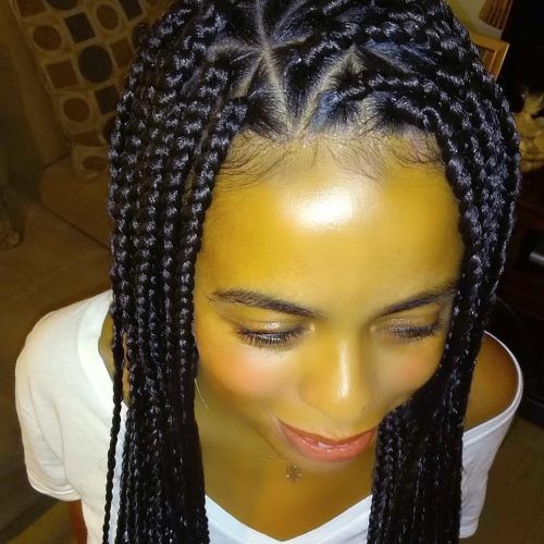 Blue Twisted Yarn Braid Hairstyles For Layered Twists (Photo 18 of 20)