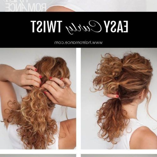 Easy Updo Hairstyles For Curly Hair (Photo 2 of 15)