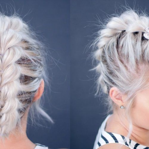 Messy Braided Faux Hawk Hairstyles (Photo 8 of 20)