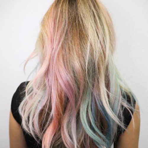 Cotton Candy Colors Blend Mermaid Braid Hairstyles (Photo 18 of 20)