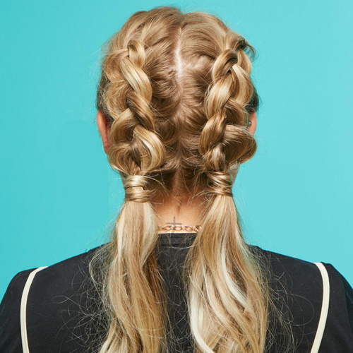 Blonde Asymmetrical Pigtails Braid Hairstyles (Photo 14 of 20)