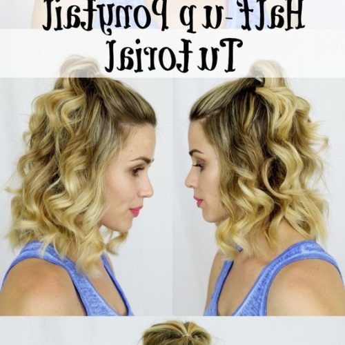 Half Updo Hairstyles For Short Hair (Photo 15 of 15)