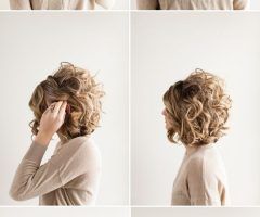 2024 Latest Curly Wedding Updos for Short Hair