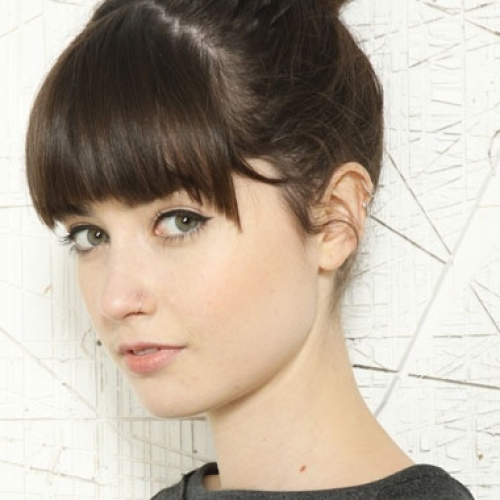 Updo For Long Hair With Bangs (Photo 7 of 15)